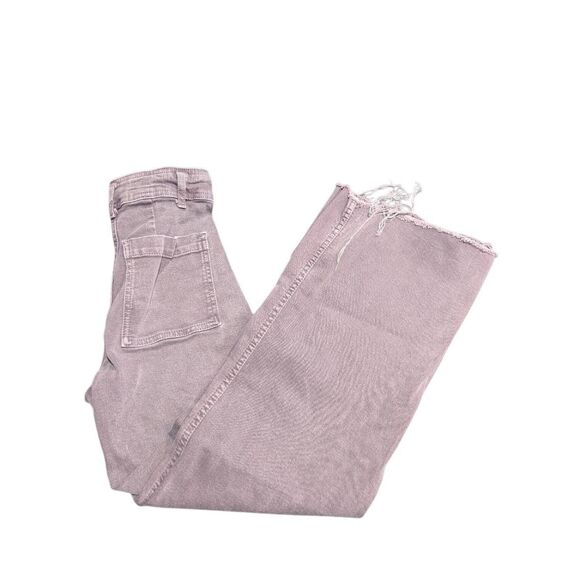Zara Marine Straight-leg High-Waisted Jeans Dark Purple Juniors 0 - Picture 1 of 5